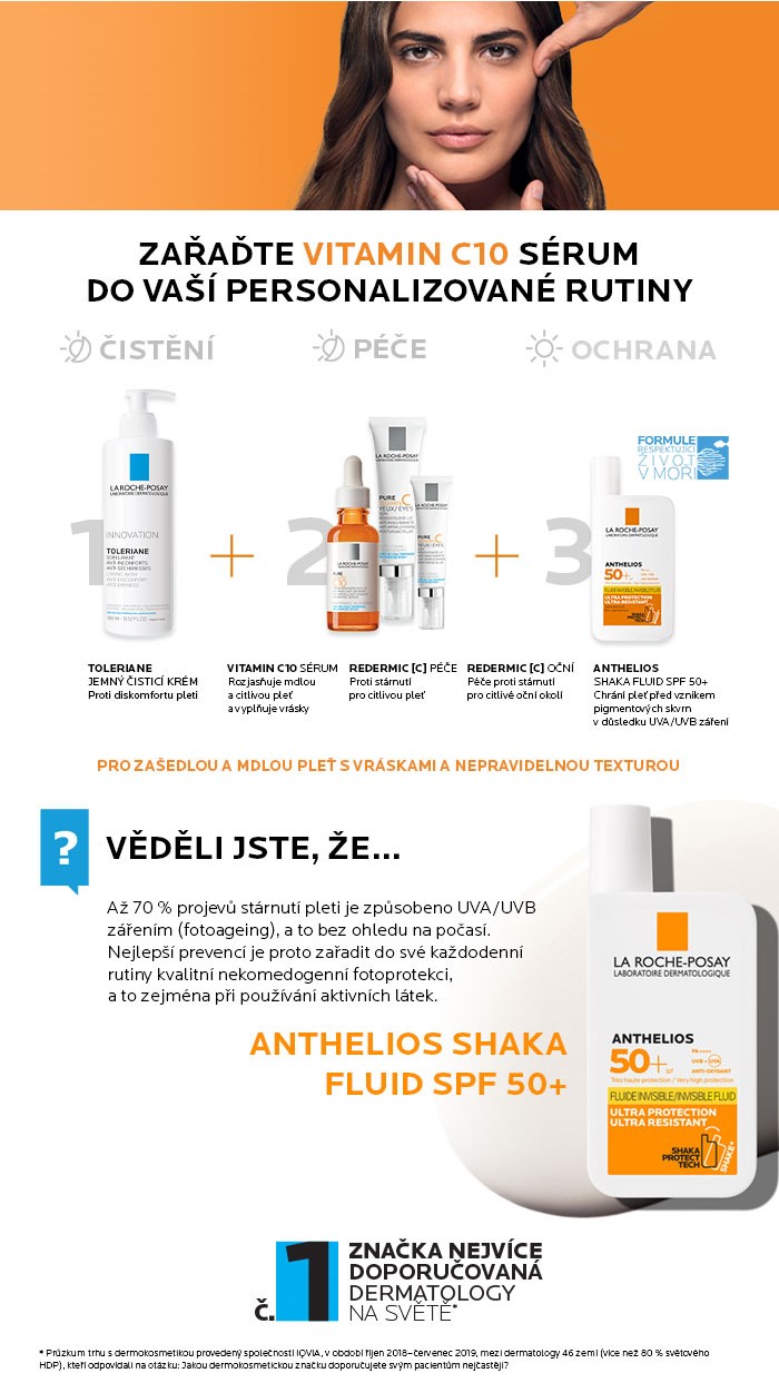 Obr&aacute;zek LA ROCHE-POSAY Vitamin C10 Antioxidačn&iacute; obnovuj&iacute;c&iacute; s&eacute;rum proti vr&aacute;sk&aacute;m 30 ml