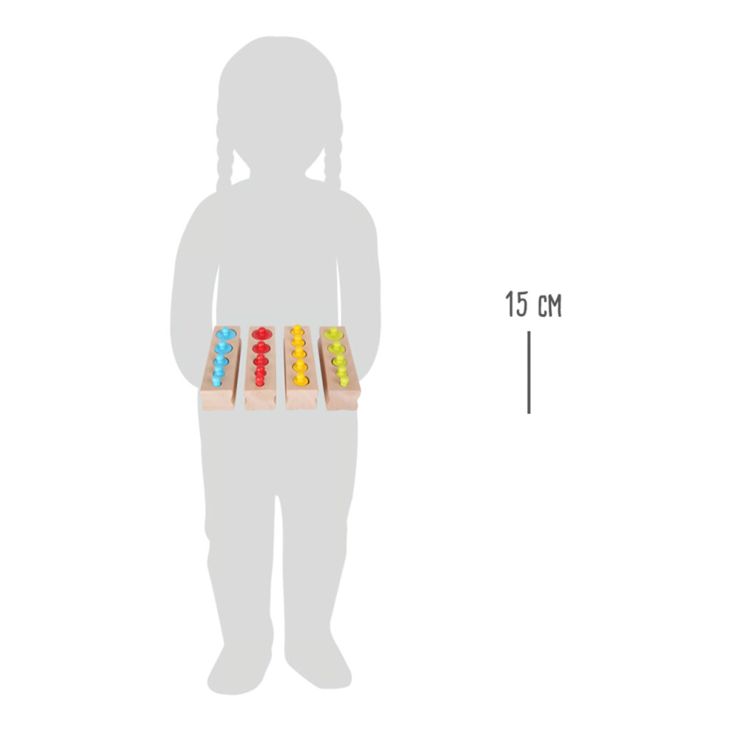 Obrázek SMALL FOOT Dřevěná vkládací závažíčka barevná