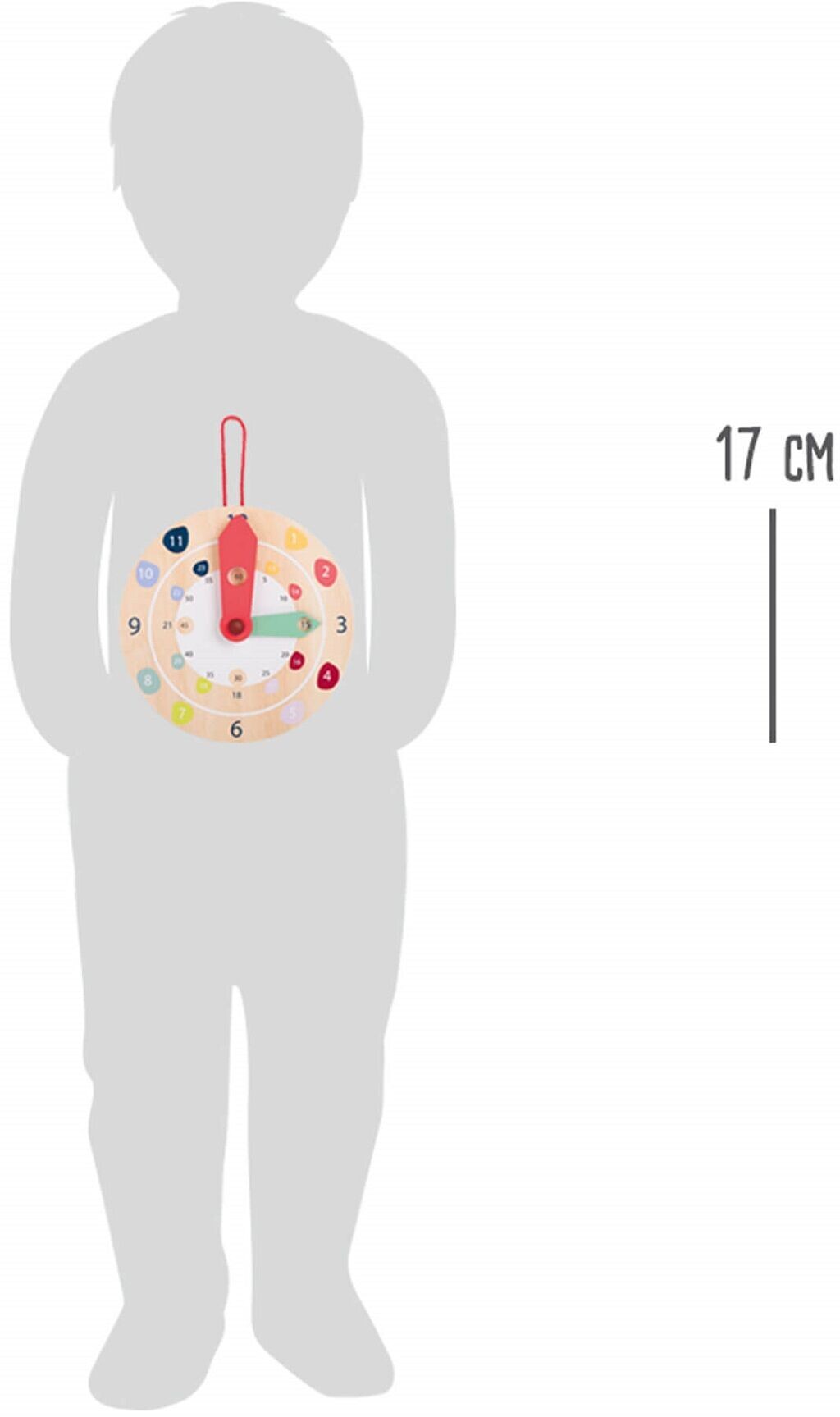 Obr&aacute;zek SMALL FOOT Edukativn&iacute; n&aacute;stěnn&eacute; hodiny