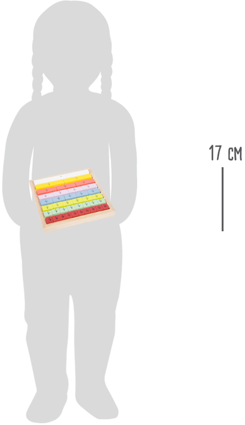 Obr&aacute;zek SMALL FOOT Edukativn&iacute; tabulka barevn&aacute; zlomky