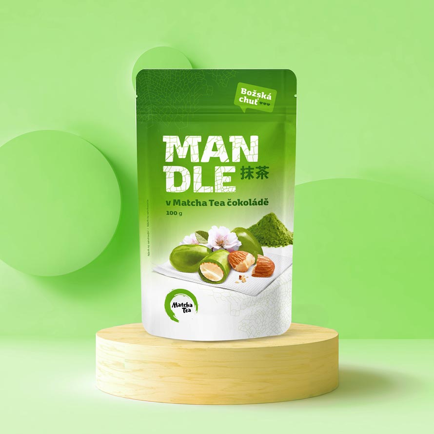 Obrázek MATCHA TEA Mandle v čokoládě 100 g (2)