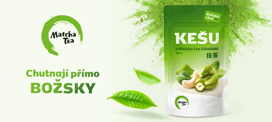 Obrázek MATCHA TEA Kešu v čokoládě 100 g