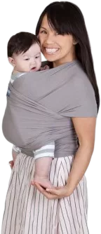 Obr&aacute;zek BOBA Wrap Bamboo Light Grey Nosič dět&iacute; &scaron;&aacute;tek 1 kus