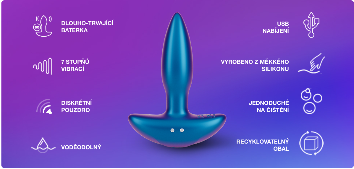 Obrázek DUREX Plax vibrační anální kolík (2)