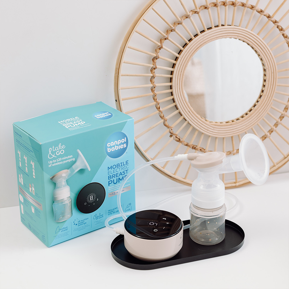 Obrázek CANPOL BABIES Přenosná elektrická odsávačka mateřského mléka Take&Go (3)