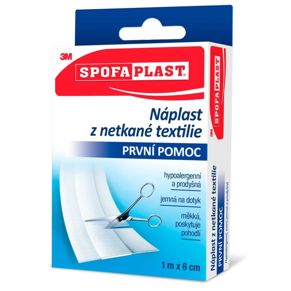 Obr&aacute;zek 3M&trade; SPOFAPLAST 854 N&aacute;plast z netkan&eacute; textilie 1 m x 6 cm
