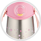 Obr&aacute;zek CANPOL BABIES Termol&aacute;hev se silikonovou sl&aacute;mkou růžov&aacute; 12m+ 300 ml (3)