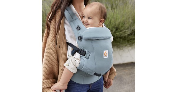 Obr&aacute;zek ERGOBABY Adapt Soft Touch Cotton slate blue nos&iacute;tko