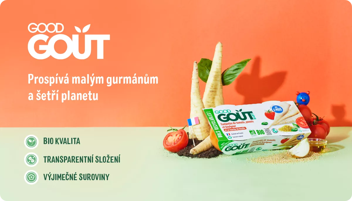 Obr&aacute;zek GOOD GOUT Bio topinambur s tuř&iacute;nem a pastin&aacute;kem 8m+ 2 x 190 g