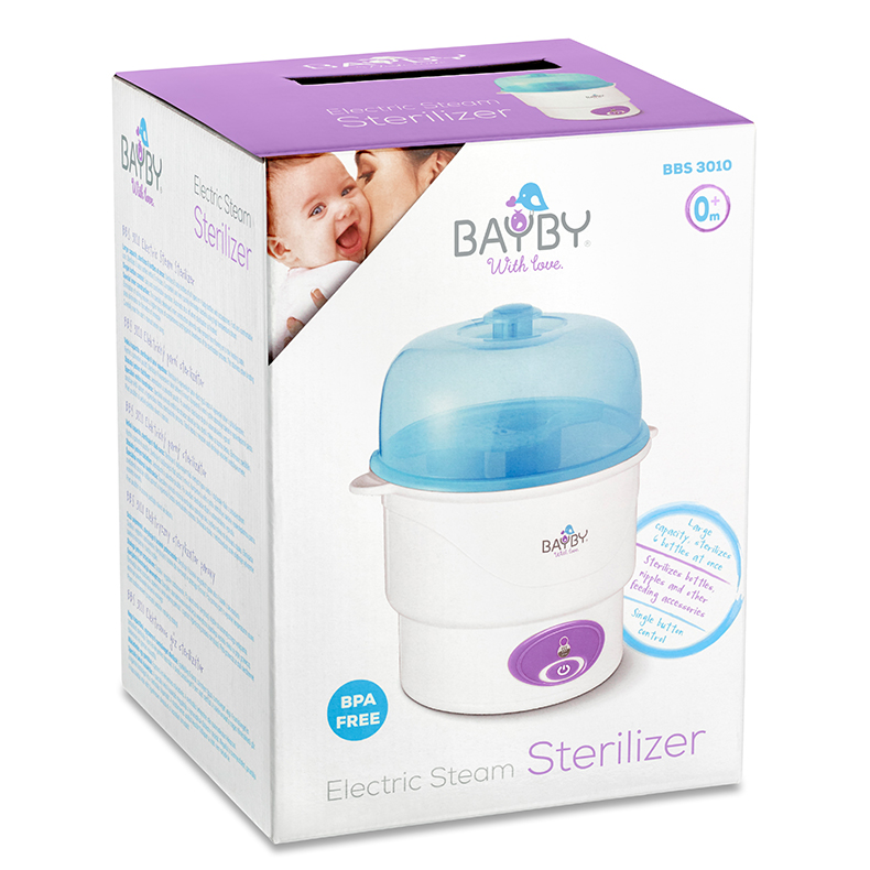 Obr&aacute;zek BAYBY Elektrick&yacute; parn&iacute; steriliz&aacute;tor BBS 3010