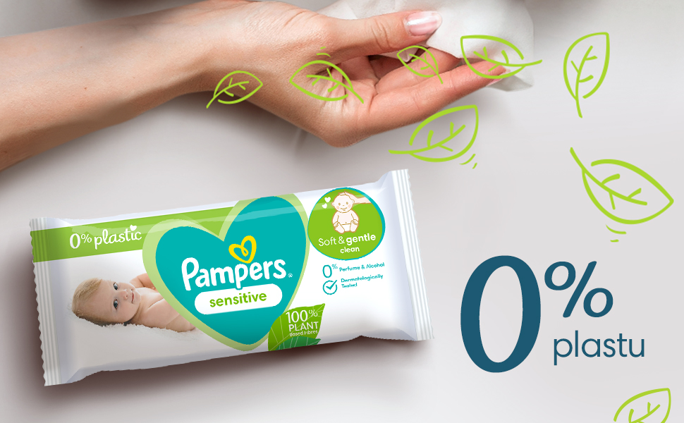 Obrázek PAMPERS Sensitive baby dětské čistící ubrousky 24 x 52 ks (2)