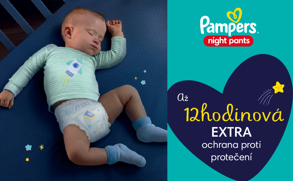 Obr&aacute;zek PAMPERS Pants Night 5 kalhotkov&eacute; plenky 12-17 kg 22 ks