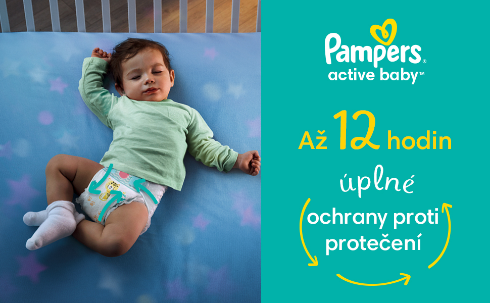 Obr&aacute;zek PAMPERS  Active baby plenky velikost 6 pro 13 - 18 kg 96 ks