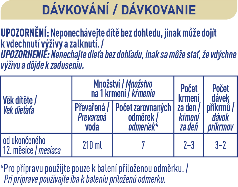 Obrázek BEBA COMFORT 3 Pokračovací mléko od ukončeného 12. měsíce 800 g (20)