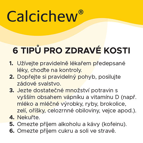 Obrázek CALCICHEW D3 500mg/200IU žvýkací tablety 20 kusů (6)