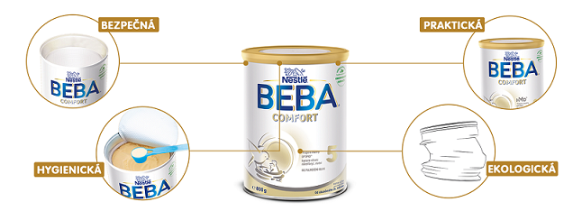 Obrázek BEBA COMFORT 5 Pokračovací mléko od ukončeného 24. měsíce 800 g