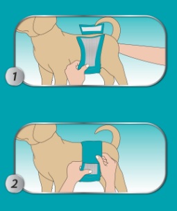 Obrázek SIMPLE SOLUTION pratelná plenka pro psí pány 1 ks