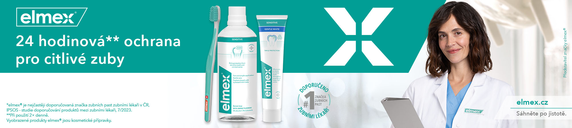 Obrázek ELMEX Zubní pasta Sensitive Whitening 3 x 75ml