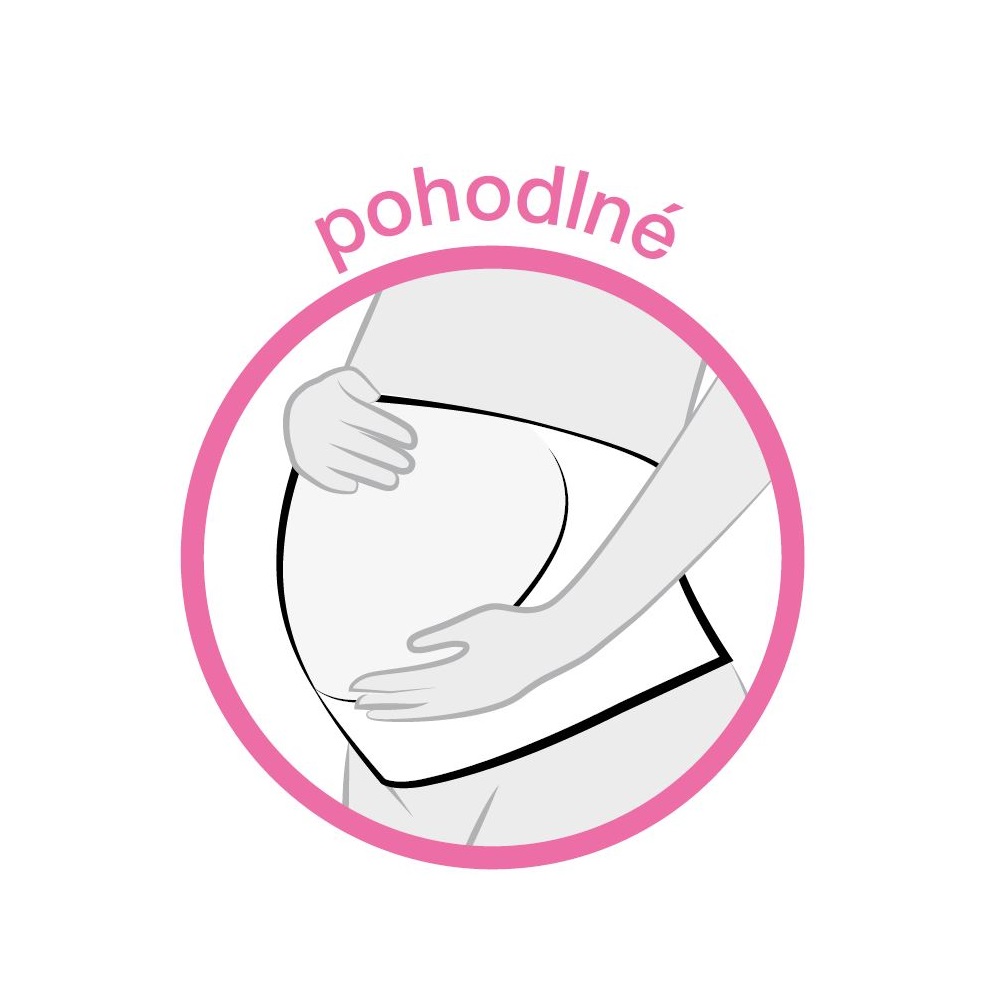 Obr&aacute;zek MEDELA Těhotensk&yacute; bři&scaron;n&iacute; p&aacute;s M b&iacute;l&aacute; 1 ks (2)