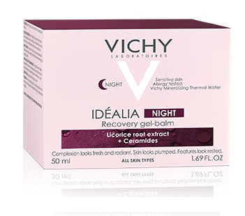 Obr&aacute;zek VICHY Id&eacute;alia Regeneračn&iacute; nočn&iacute; gelov&yacute; balz&aacute;m 50 ml