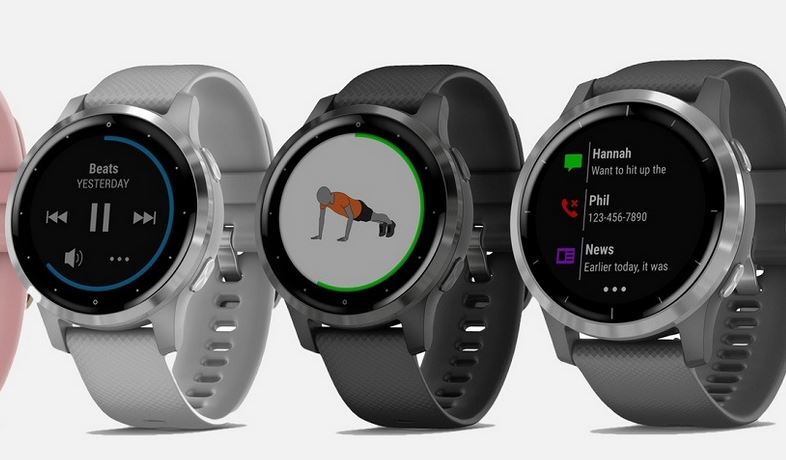 Obr&aacute;zek GARMIN V&iacute;voactive 4S Gray/Black Band chytr&eacute; hodinky