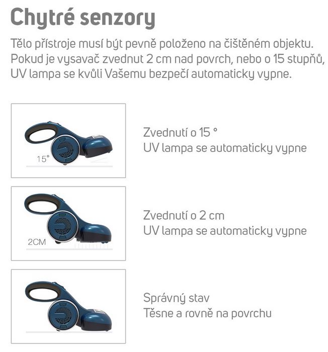 Obr&aacute;zek MAMIBOT UV Lite 100 Pink ručn&iacute; vysavač s UV lampou (2)