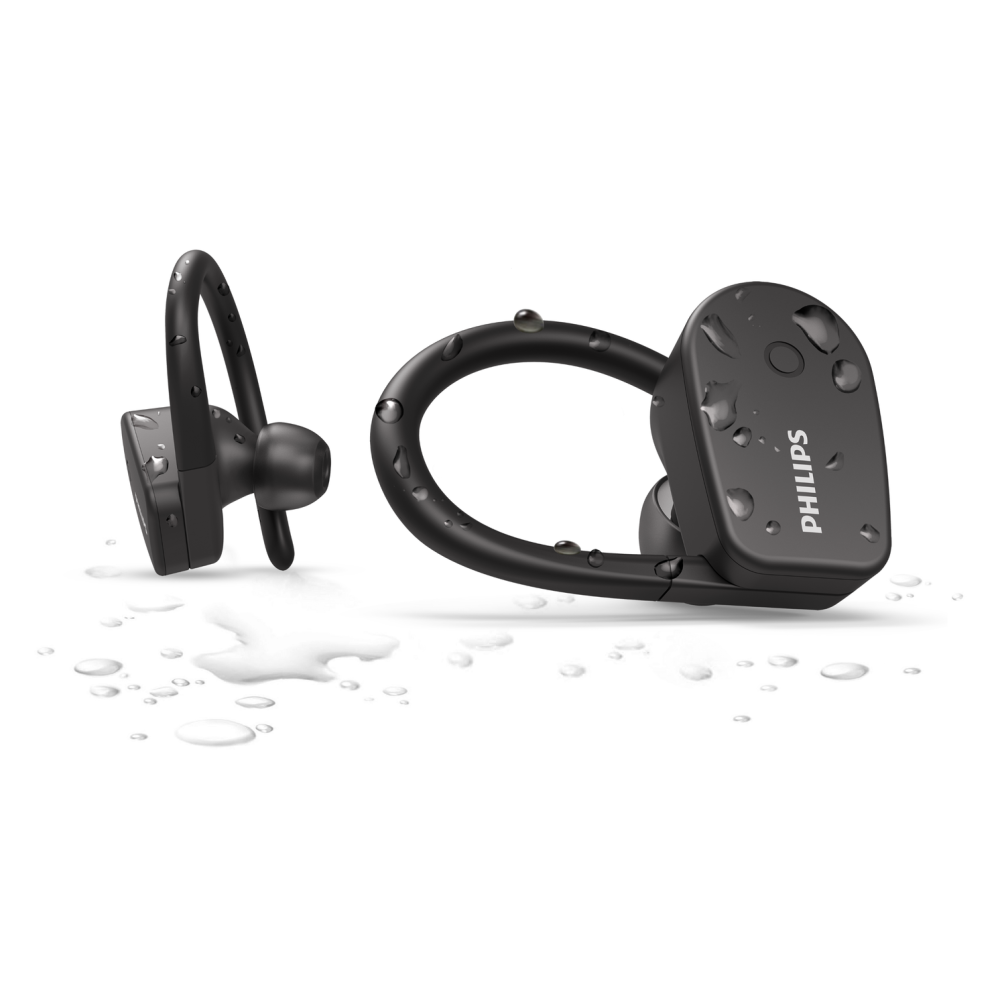 Obr&aacute;zek PHILIPS TAA5205BK/00 Bezdr&aacute;tov&aacute; sportovn&iacute; sluch&aacute;tka do u&scaron;&iacute;