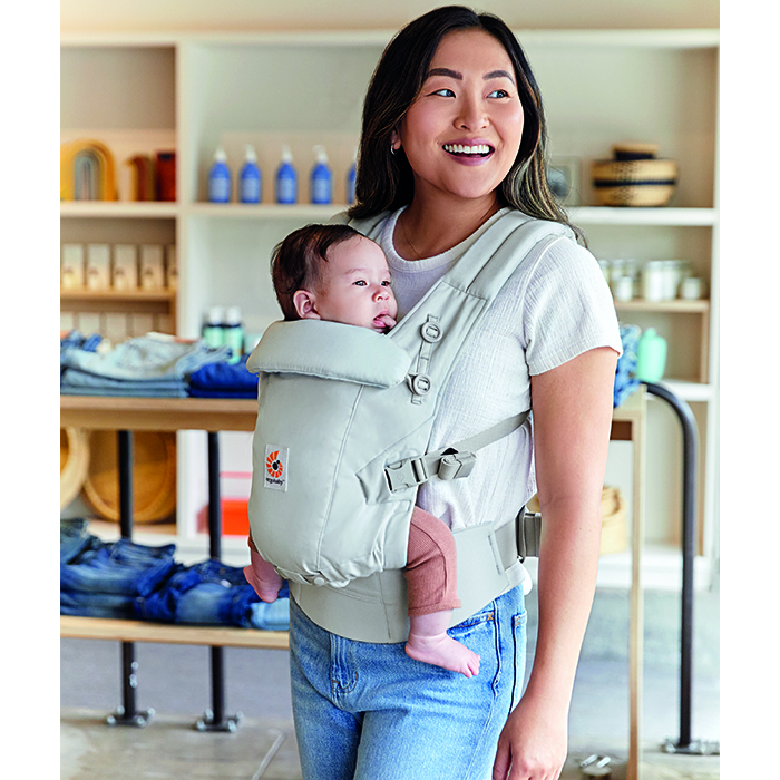 Obr&aacute;zek ERGOBABY Adapt Soft Touch Cotton  pearl grey nos&iacute;tko (2)