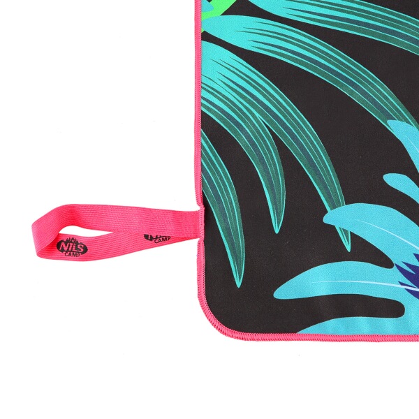 Obr&aacute;zek NILS Camp NCR14 ručn&iacute;k z mikrovl&aacute;kna listy 160 x 80 cm (2)