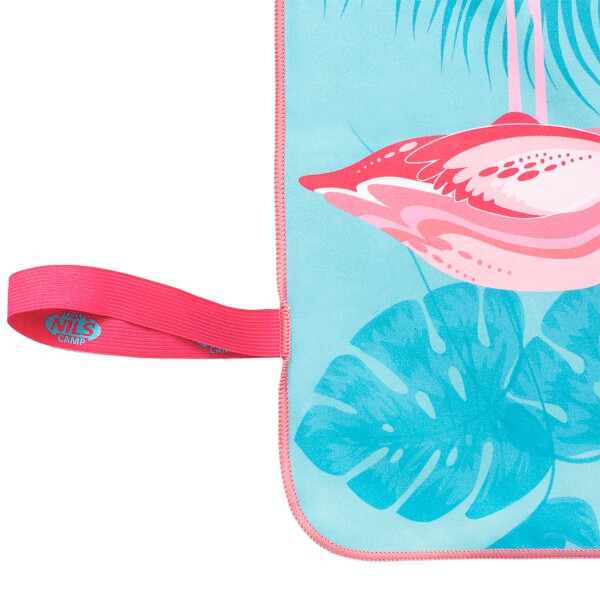 Obr&aacute;zek NILS Camp NCR14 ručn&iacute;k z mikrovl&aacute;kna plameň&aacute;ci (2)