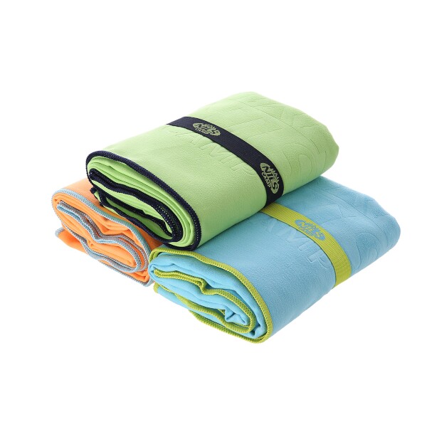 Obr&aacute;zek NILS Camp NCR11 Ručn&iacute;k z mikrovl&aacute;kna zeleno-čern&yacute; (2)