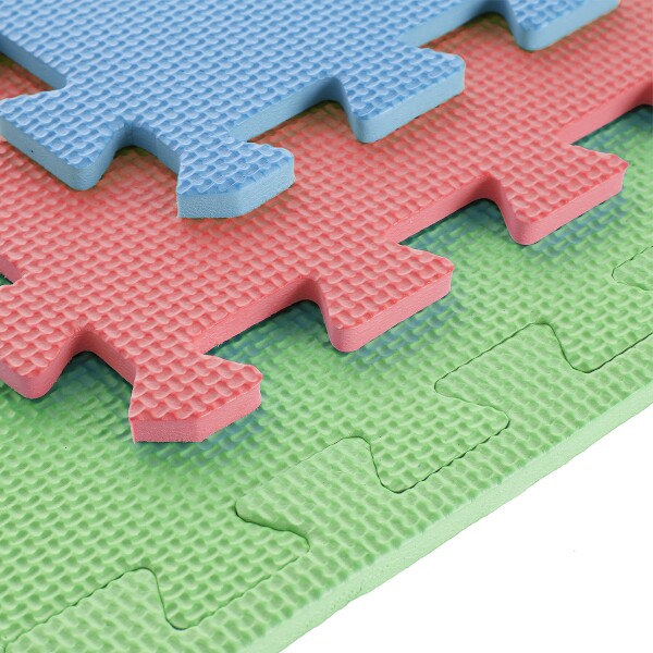 Obrázek ONE Fitness MP10 ochranná puzzle zelená-modrá-červená