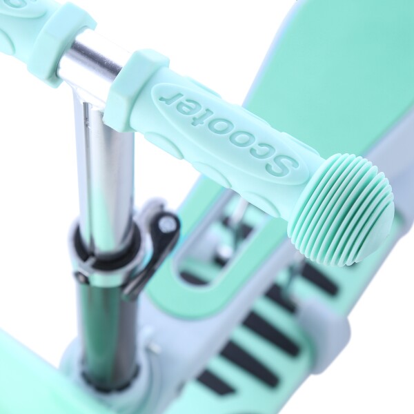 Obr&aacute;zek NILS Fun HLB07 4v1 Koloběžka tř&iacute;kolov&aacute; &scaron;edo-mentolov&aacute; (4)