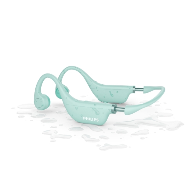 Obr&aacute;zek PHILIPS TAK4607GR/00 otevřen&aacute; bezdr&aacute;tov&aacute; sluch&aacute;tka pro děti v zelen&eacute; barvě