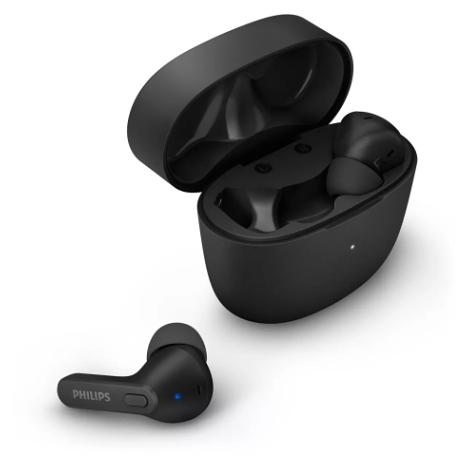 Obr&aacute;zek PHILIPS TAT2206BK/00 bezdr&aacute;tov&aacute; sluch&aacute;tka v čern&eacute; barvě