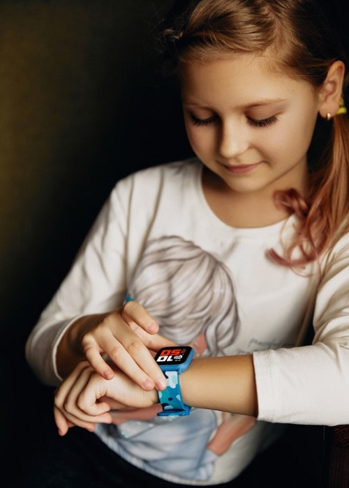 Obr&aacute;zek CANYON My Dino KW-33 BLUE/CAMO smart hodinky modr&eacute;