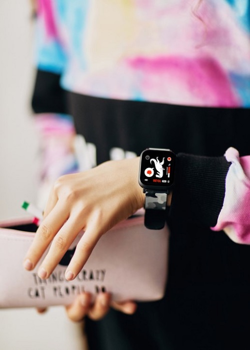 Obr&aacute;zek CANYON My Dino KW-33 BLACK/CAMO smart hodinky čern&eacute;