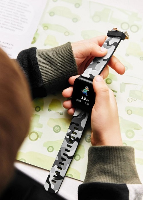 Obr&aacute;zek CANYON My Dino KW-33 BLACK/CAMO smart hodinky čern&eacute; (2)