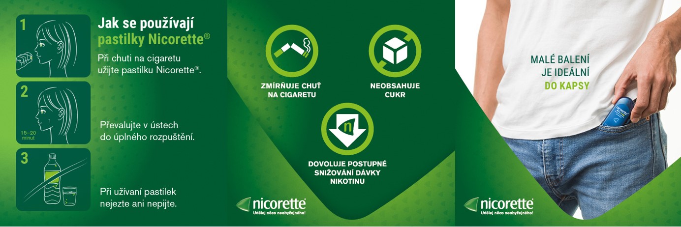 Obr&aacute;zek NICORETTE Mint 4 mg lisovan&eacute; pastilky 4 x20 ks