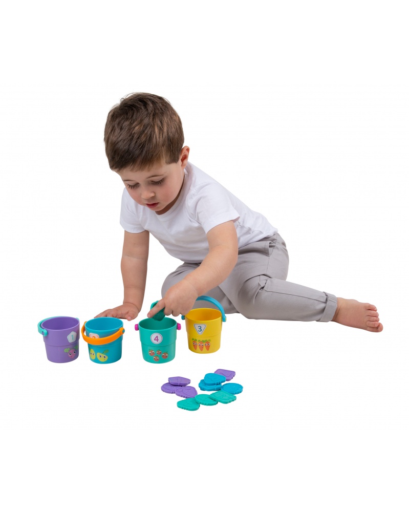 Obr&aacute;zek PLAYGRO Poč&iacute;t&aacute;n&iacute; s barevn&yacute;mi skl&aacute;dac&iacute;mi kybl&iacute;čky