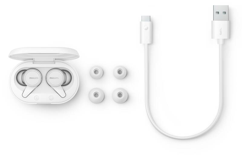 Obr&aacute;zek PHILIPS TAT1207WT/00 bezdr&aacute;tov&aacute; sluch&aacute;tka v b&iacute;l&eacute; barvě