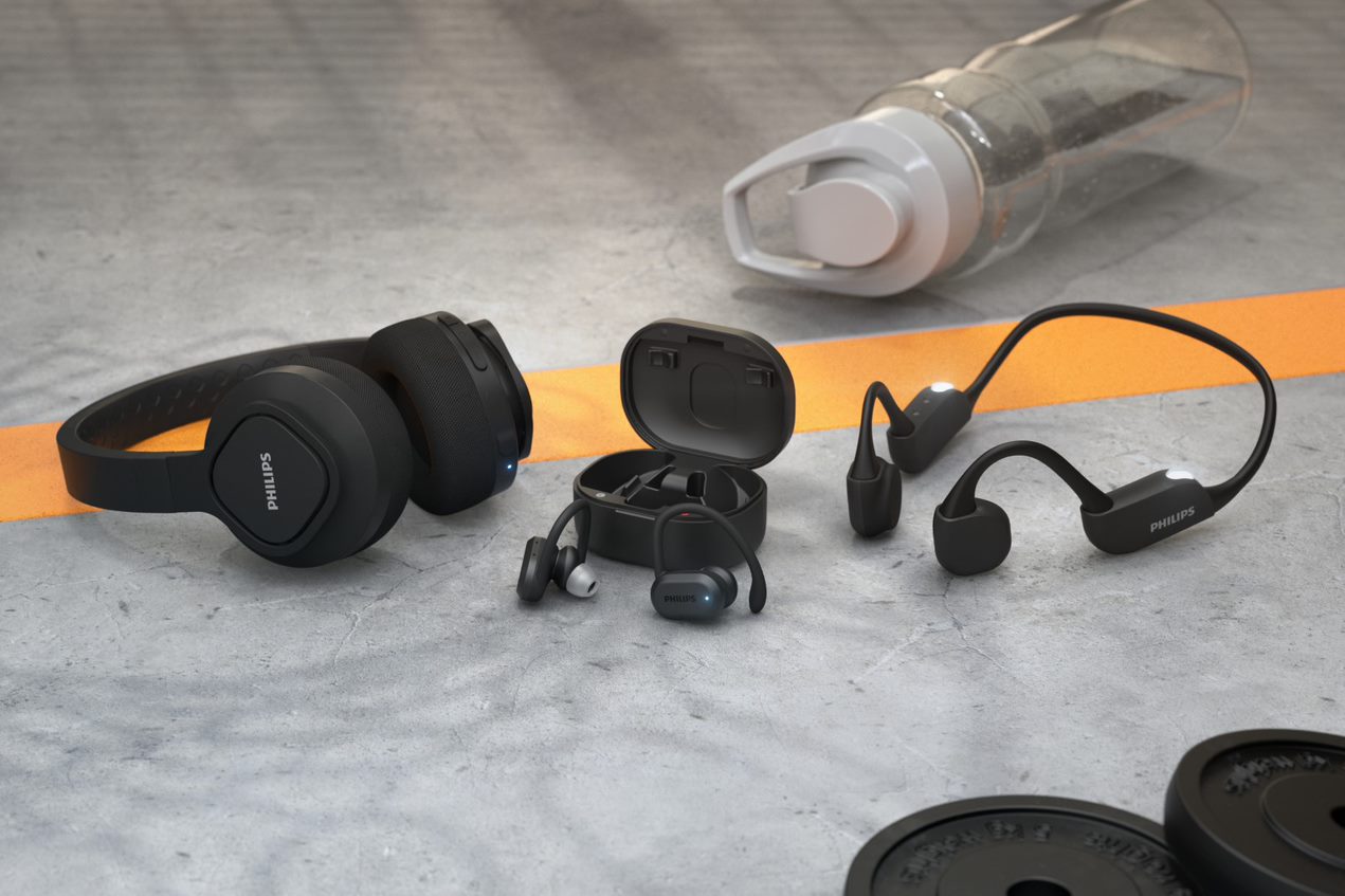 Obr&aacute;zek PHILIPS TAA6606BK/00 Bezdr&aacute;tov&aacute; otevřen&aacute; sportovn&iacute; sluch&aacute;tka (2)