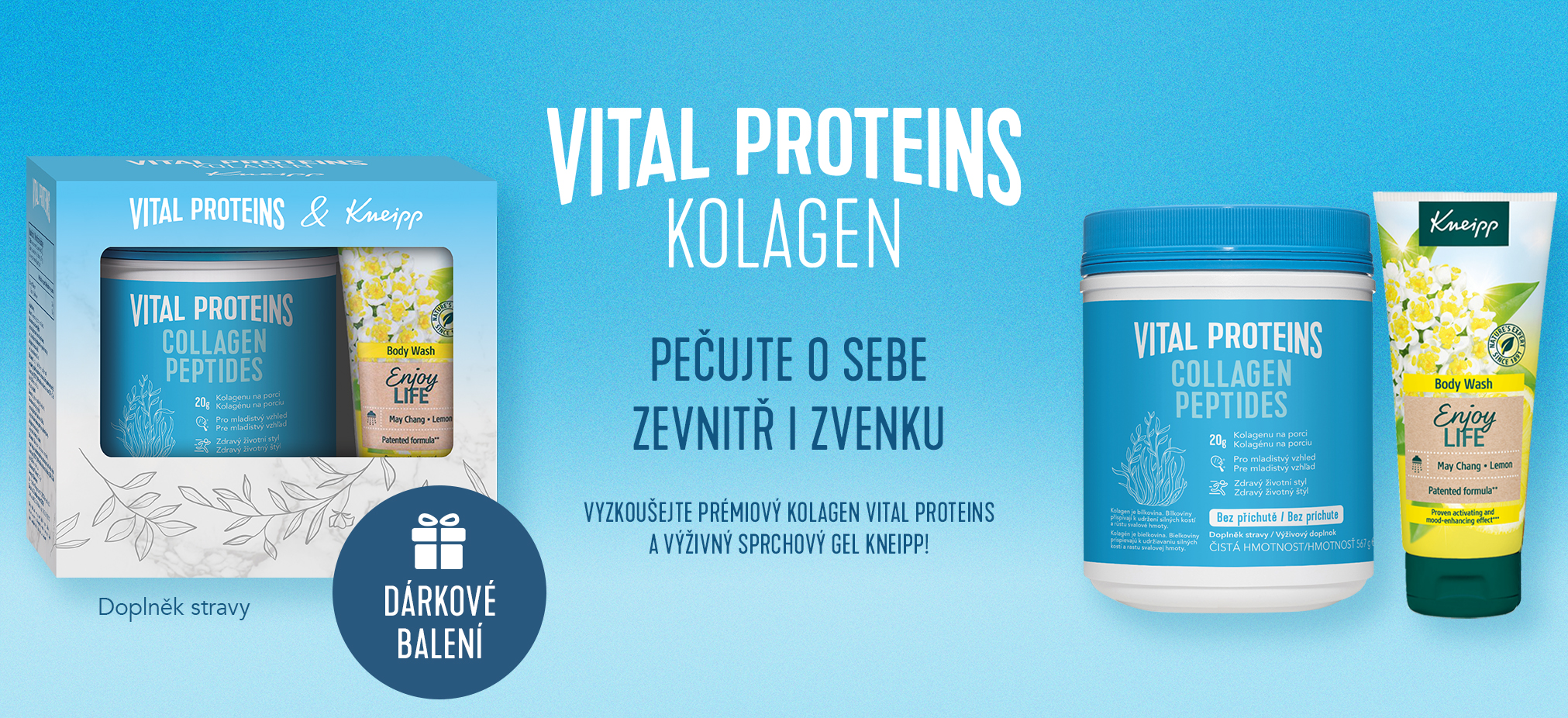 Obrázek VITAL PROTEINS Collagen peptides 567 g DÁRKOVÉ balení