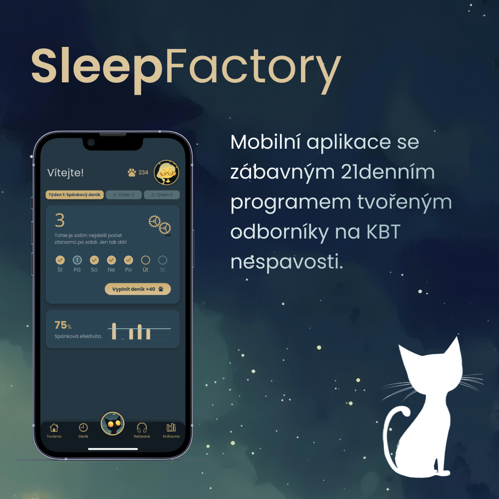 Obrázek SLEEP FACTORY Program pro zdravý spánek a prevenci nespavosti