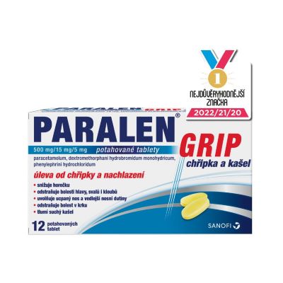 Obrázek PARALEN GRIP Chřipka a kašel 24 tablet (8)