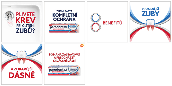 Obrázek PARODONTAX Kompletní ochrana Zubní pasta Whitening 3 x 75 ml