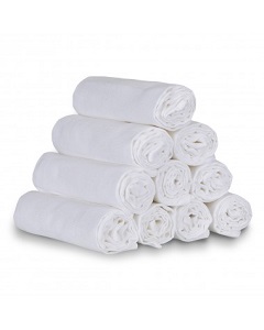 Obr&aacute;zek T-TOMI EXCLUSIVE COLLECTION L&aacute;tkov&eacute; Tetra pleny B&iacute;l&eacute; 70 x 70 cm, 10 ks