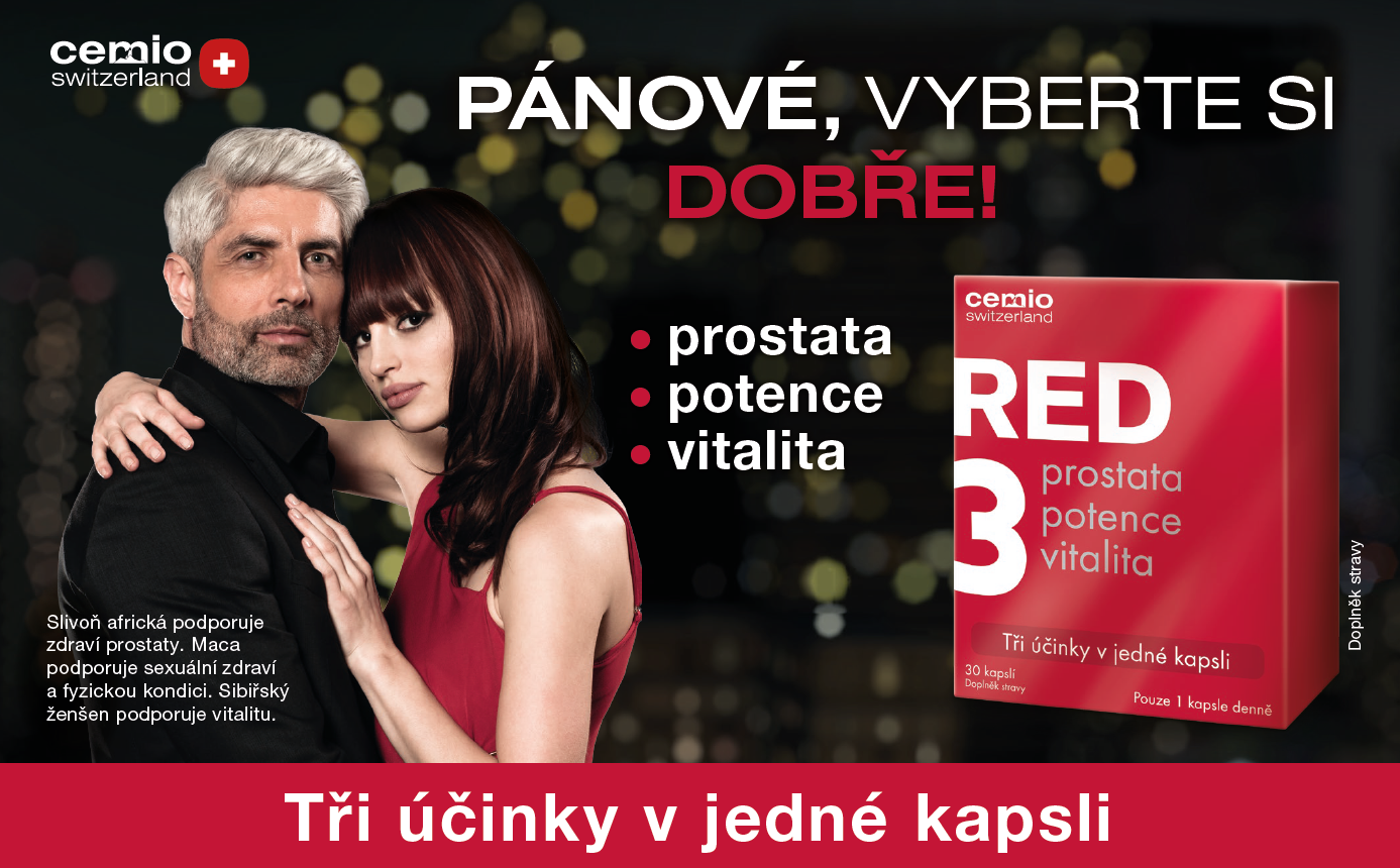 Obrázek CEMIO RED3 Prostata, vitalita, potence 30 kapslí