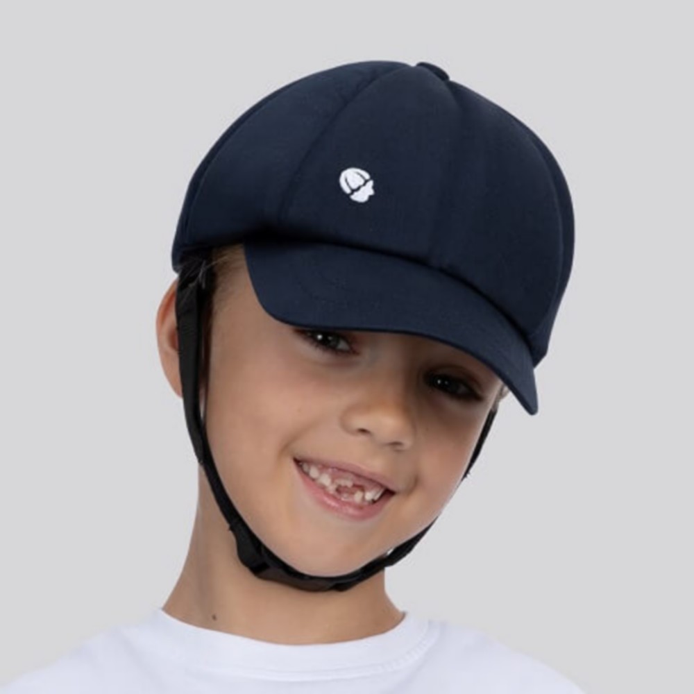 Obrázek RIBCAP Baseball cap ochranná helmička s řemínkem platin L/XL (2)