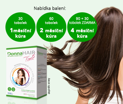 Obrázek DONNA HAIR Forte 4 měsíční kúra 90+30 tobolek (2)